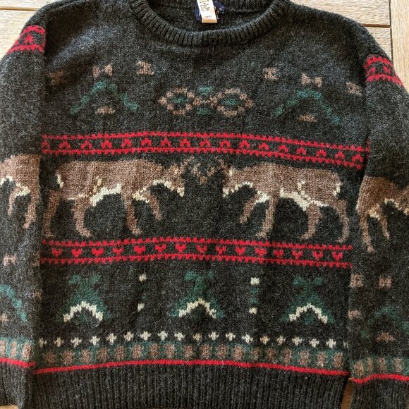 Vintage Woolrich Wool Christmas Sweater Size Large - Picture 1 of 5